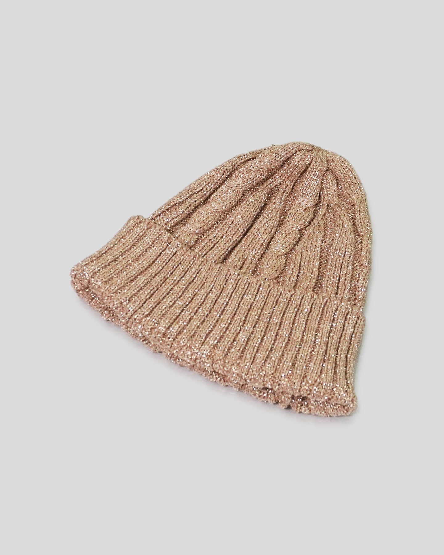 Gold Knit Beanie and Scarf